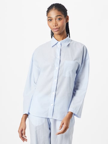 Lindex - Camisa de pijama em azul: frente