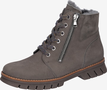 WALDLÄUFER Stiefelette in Grau: Vorderseite