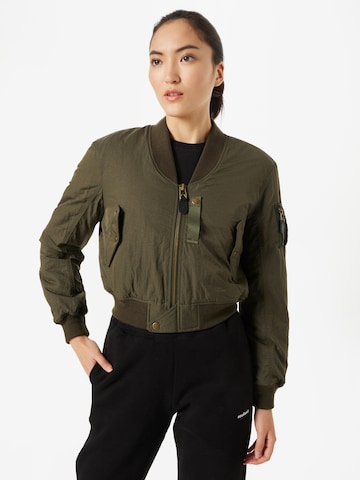 Superdry - Casaco meia-estação 'Military Aviator' em verde: frente