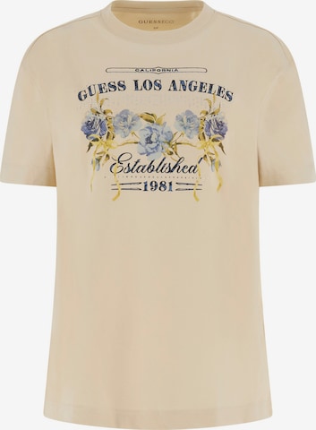 smėlio GUESS Marškinėliai: priekis