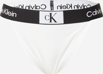 Slip costum de baie 'CHEEKY' de la Calvin Klein Swimwear pe alb: față