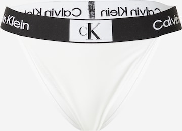Calvin Klein Swimwear Dół bikini 'CHEEKY' w kolorze biały: przód