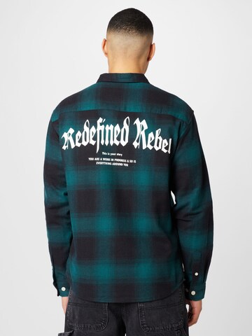 Redefined Rebel Regular fit Overhemd 'Marcel' in Groen