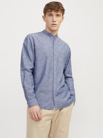 JACK & JONES Comfort Fit Skjorte 'JJESummer Band' i blå: forside