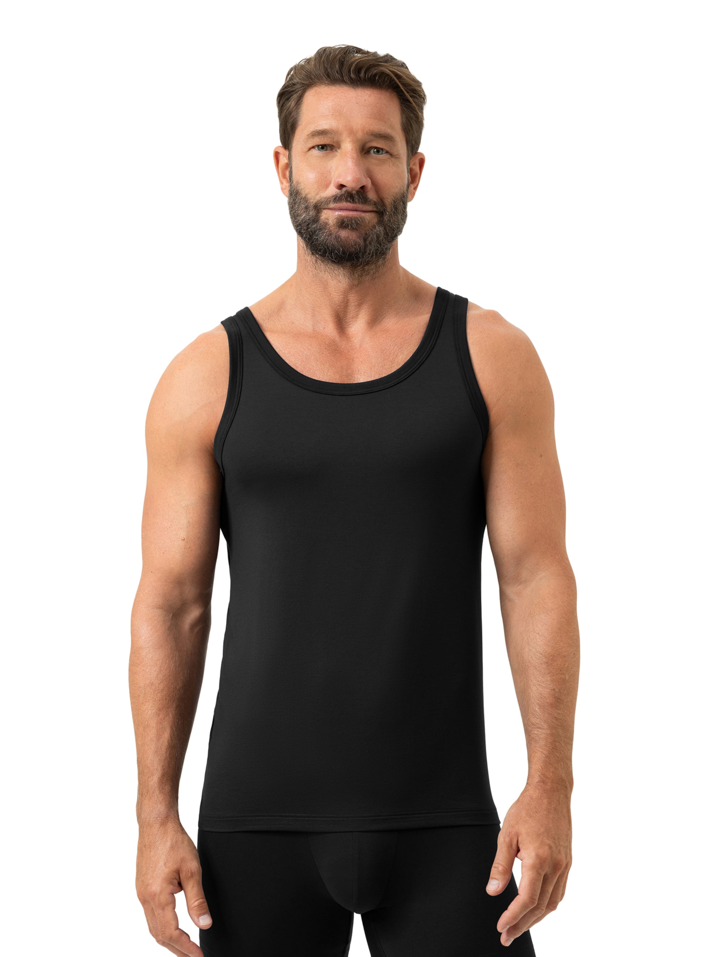 Mey Unterhemd 'Iconic' in Schwarz: Vorderseite