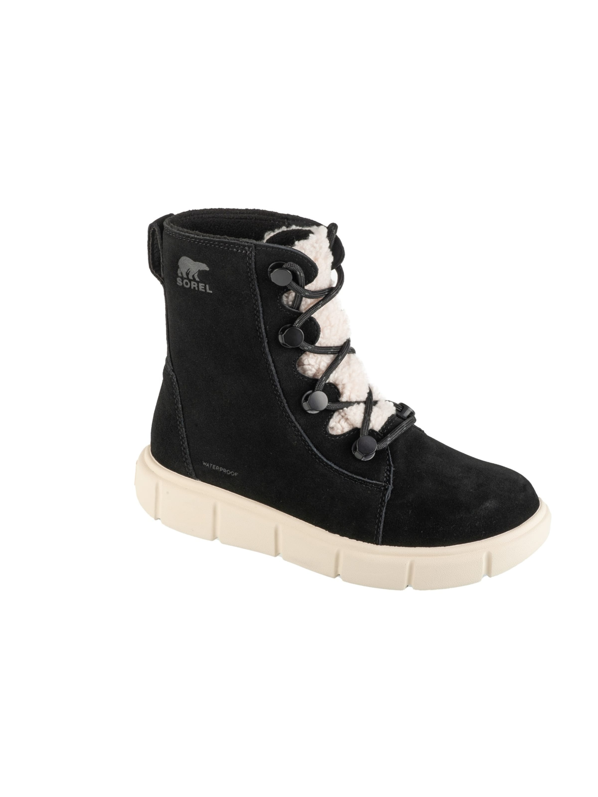SOREL Boots 'Sorel Explorer III Joan Cozy WP' in Black: front