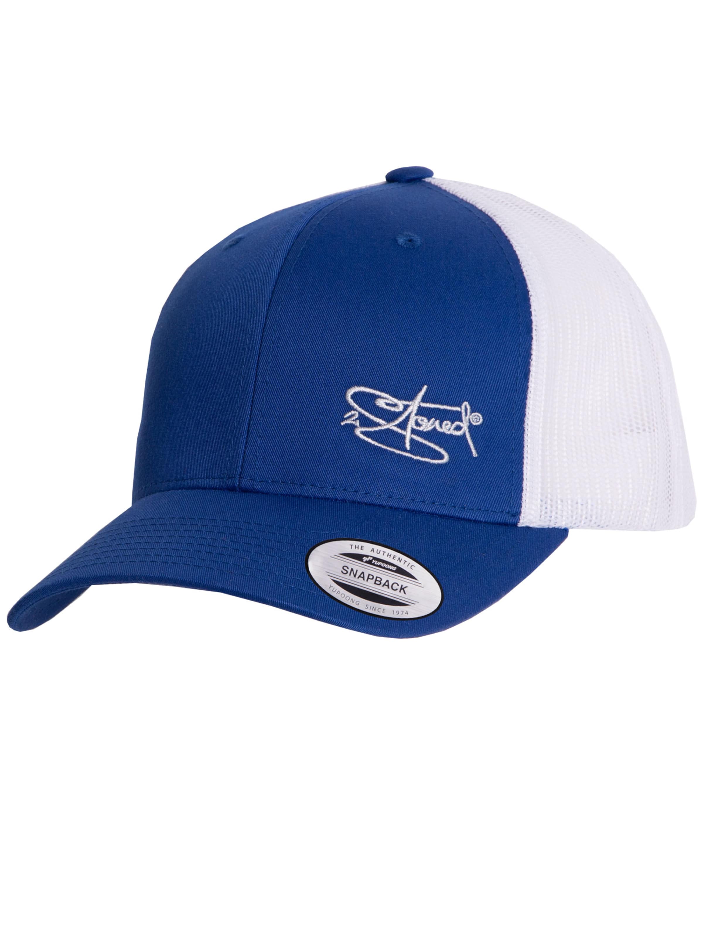 2Stoned Cap 'Flexfit Trucker Retro 2-Tone' in Blue: front