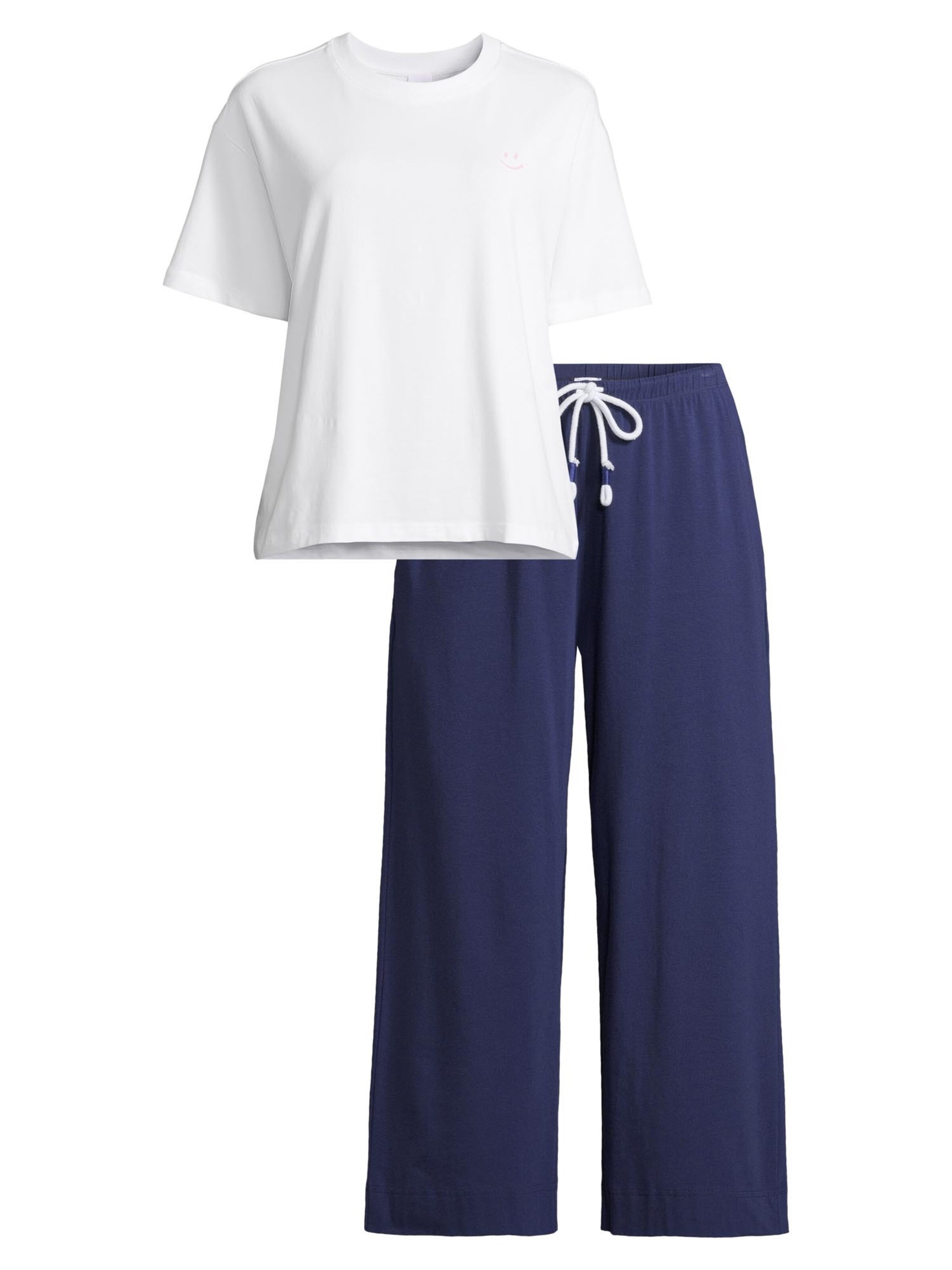 Mey Pyjama 'Solid Love'‌‌‌‌‌‌‌‌ in Blau: Vorderseite