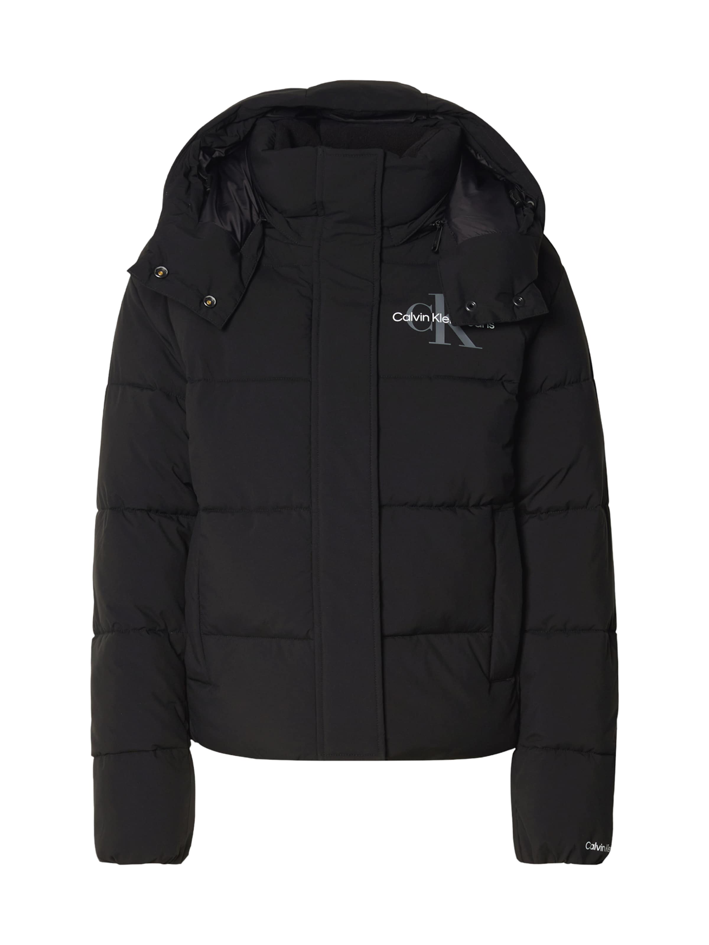 juoda Calvin Klein Jeans Žieminė striukė: priekis