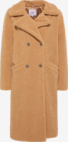 MYMO Between-Seasons Coat in Brown: front