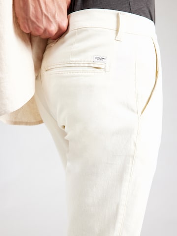 JACK & JONES Slimfit Hose 'JJIMARCO JJDAVE' in Weiß