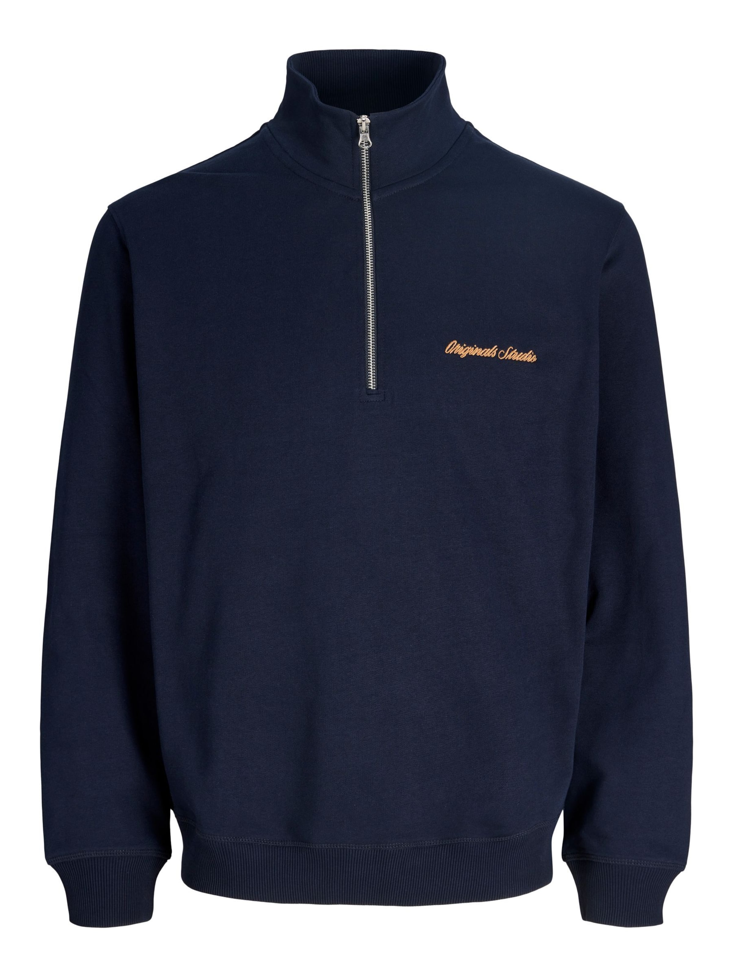 JACK & JONES Sweatshirt 'JORNorrebro' in Navy / Orange, Item view