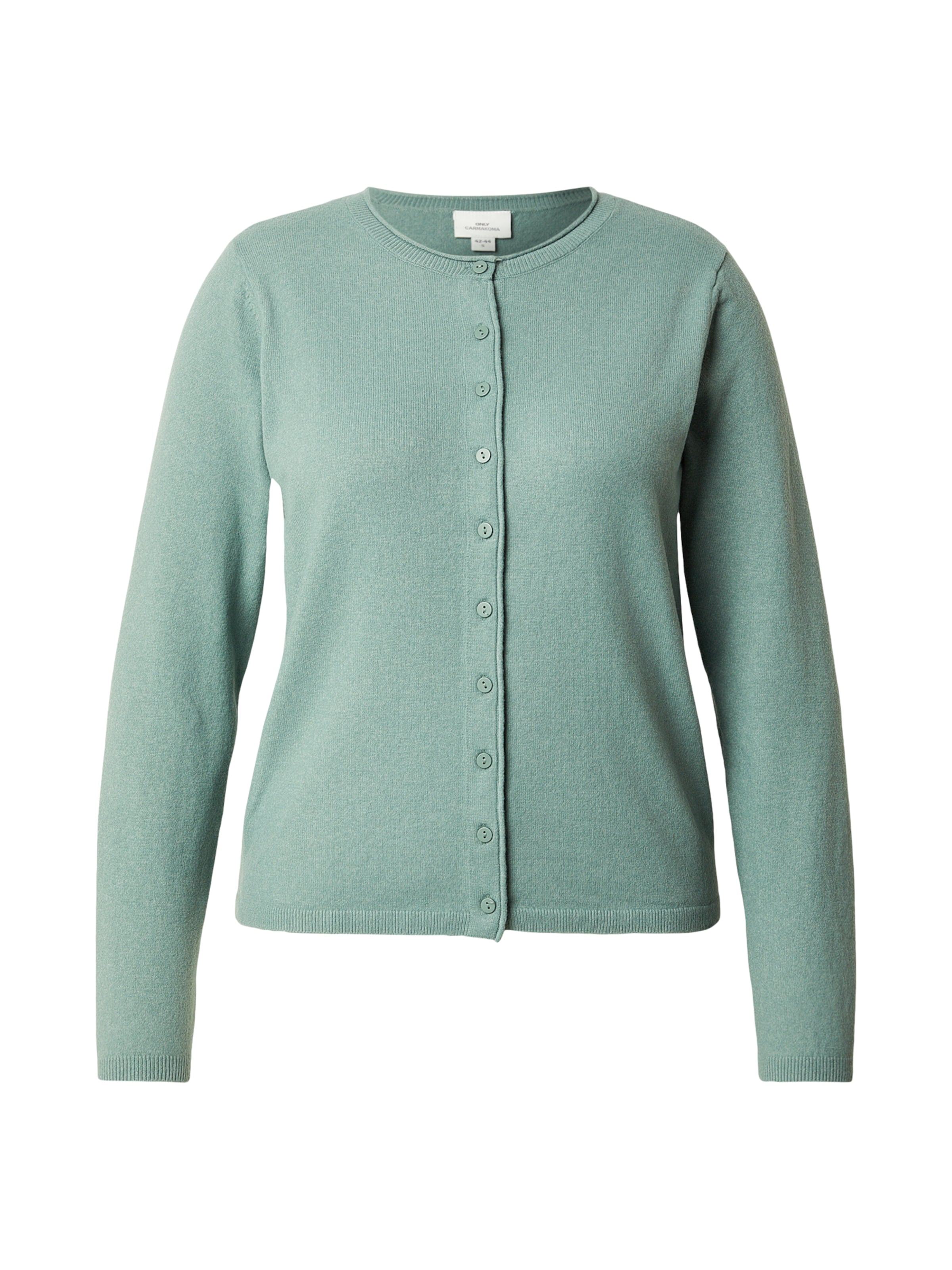 Geacă tricotată 'CARLOYAL' de la ONLY Carmakoma pe verde: față
