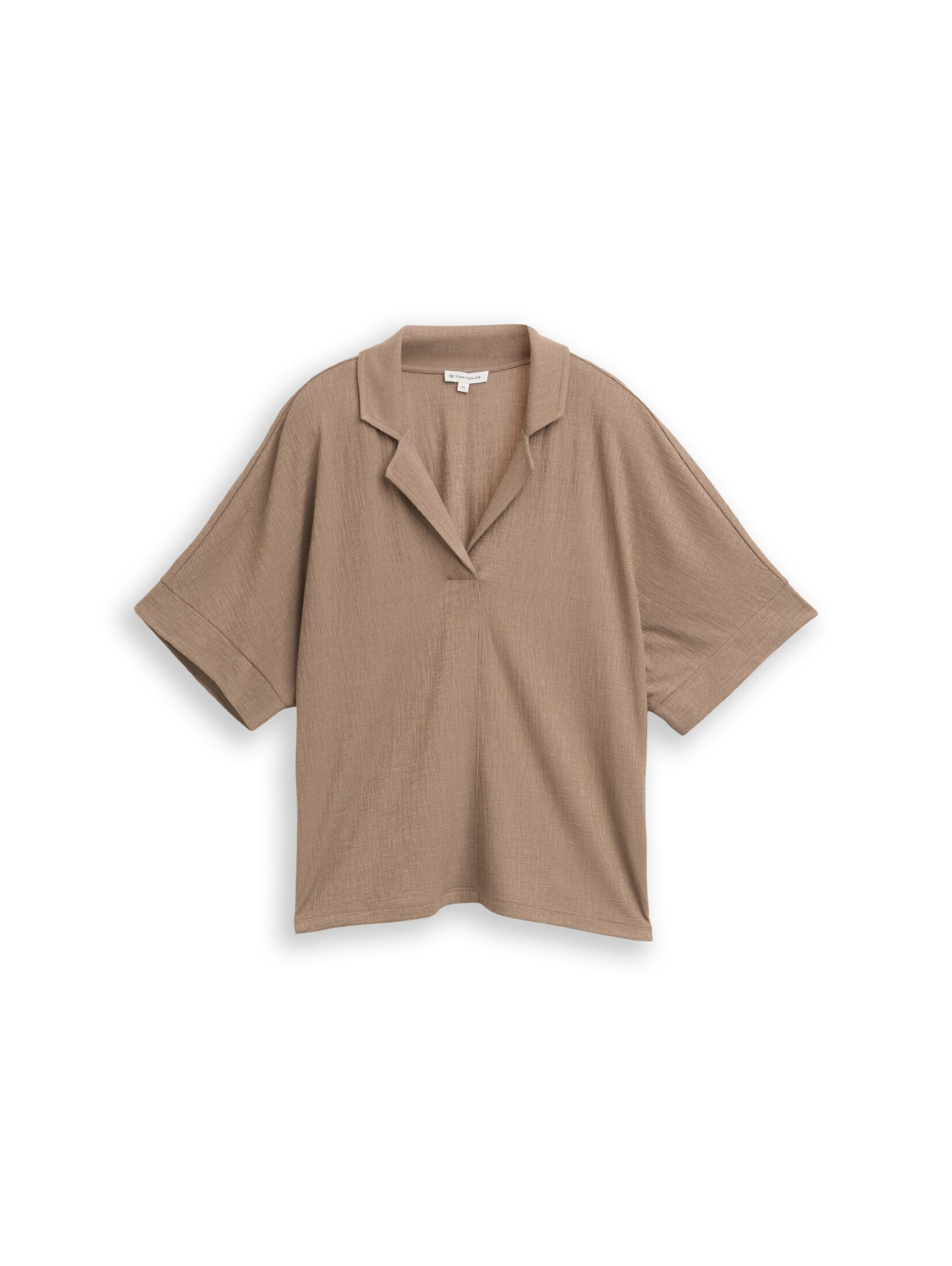 TOM TAILOR T-Shirt in Braun: Vorderseite
