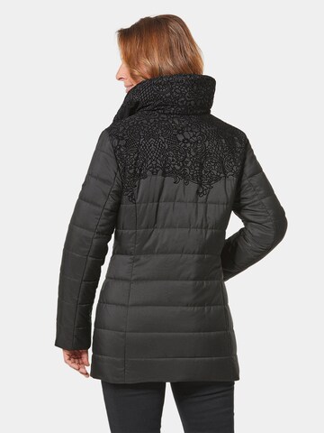 Goldner Winterjacke in Schwarz