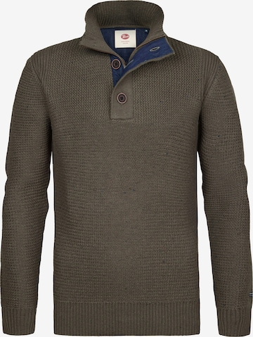 Petrol Industries Sweater in Green: front