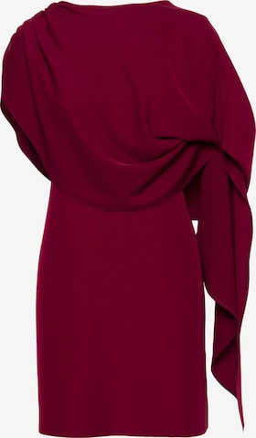 Rochie 'Sukienka z peleryną' de la Stylove pe roșu: față