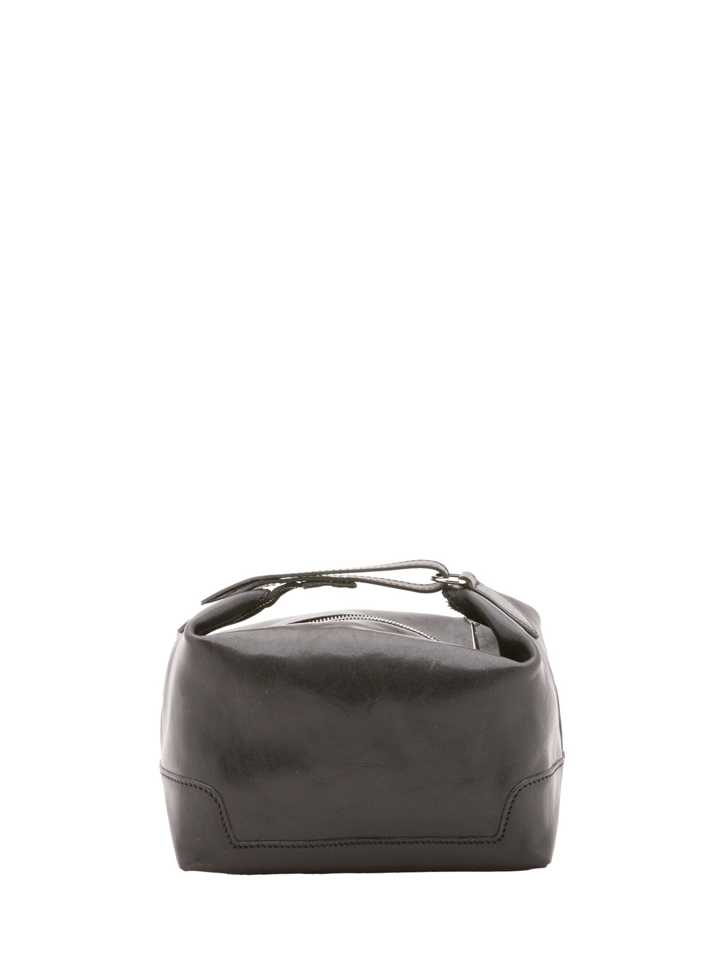 Borsa a mano 'Borsa a Mano Vera Pelle - Chiusura Zip Made in Italy' di Alessia Firenze in nero: frontale