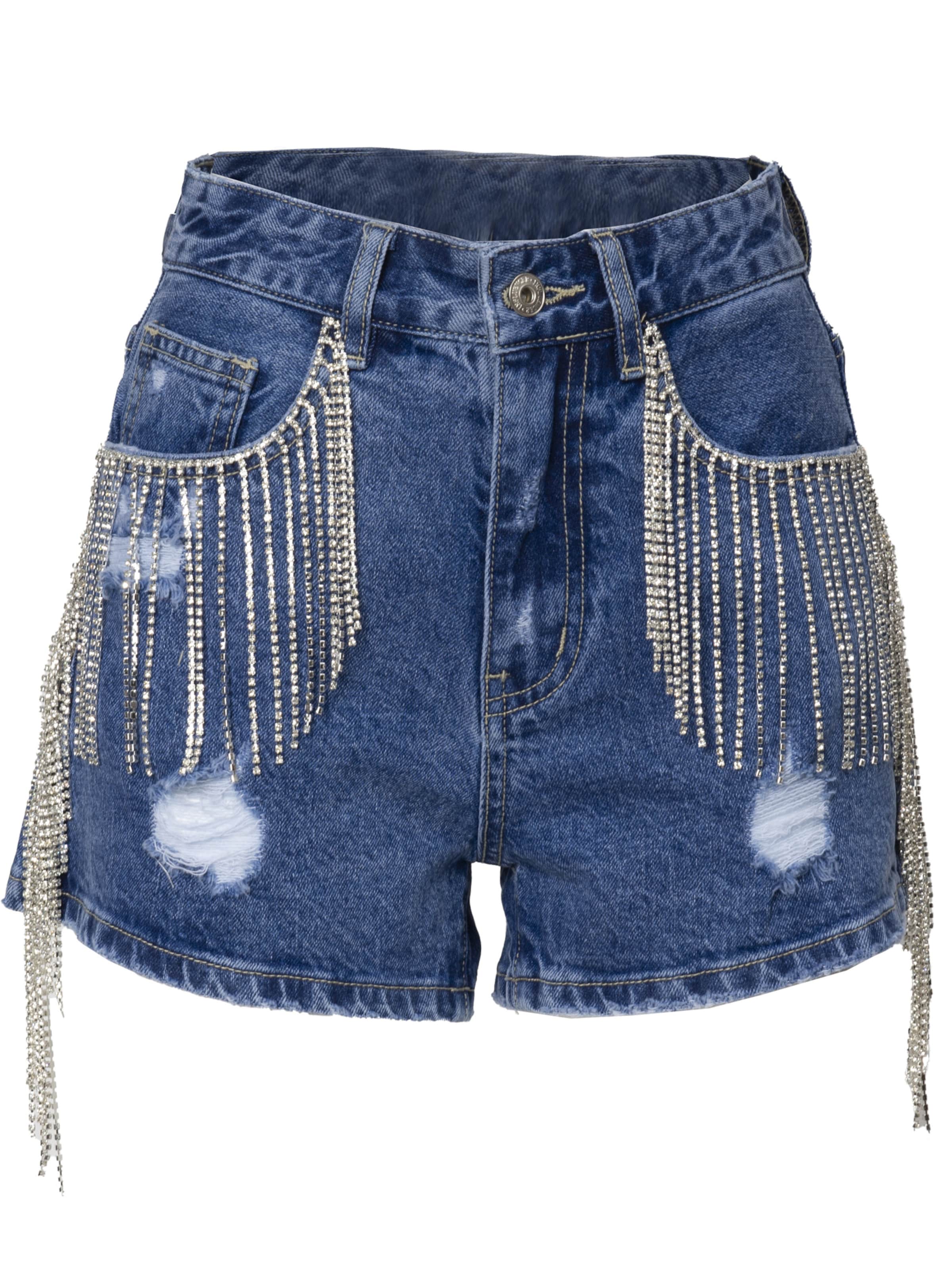 Influencer - Slimfit Calças de ganga em azul: frente