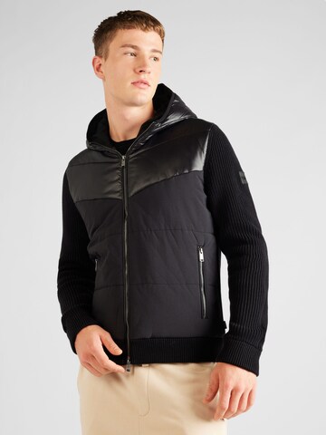 BOSS Between-Season Jacket 'Merito' in Black: front