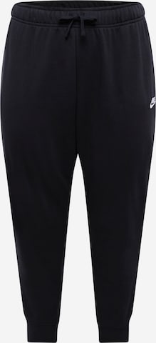 Nike Sportswear Tapered Workout Pants in Black: front
