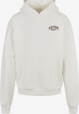 MJ Gonzales Sweatshirt 'Saint' in White: front