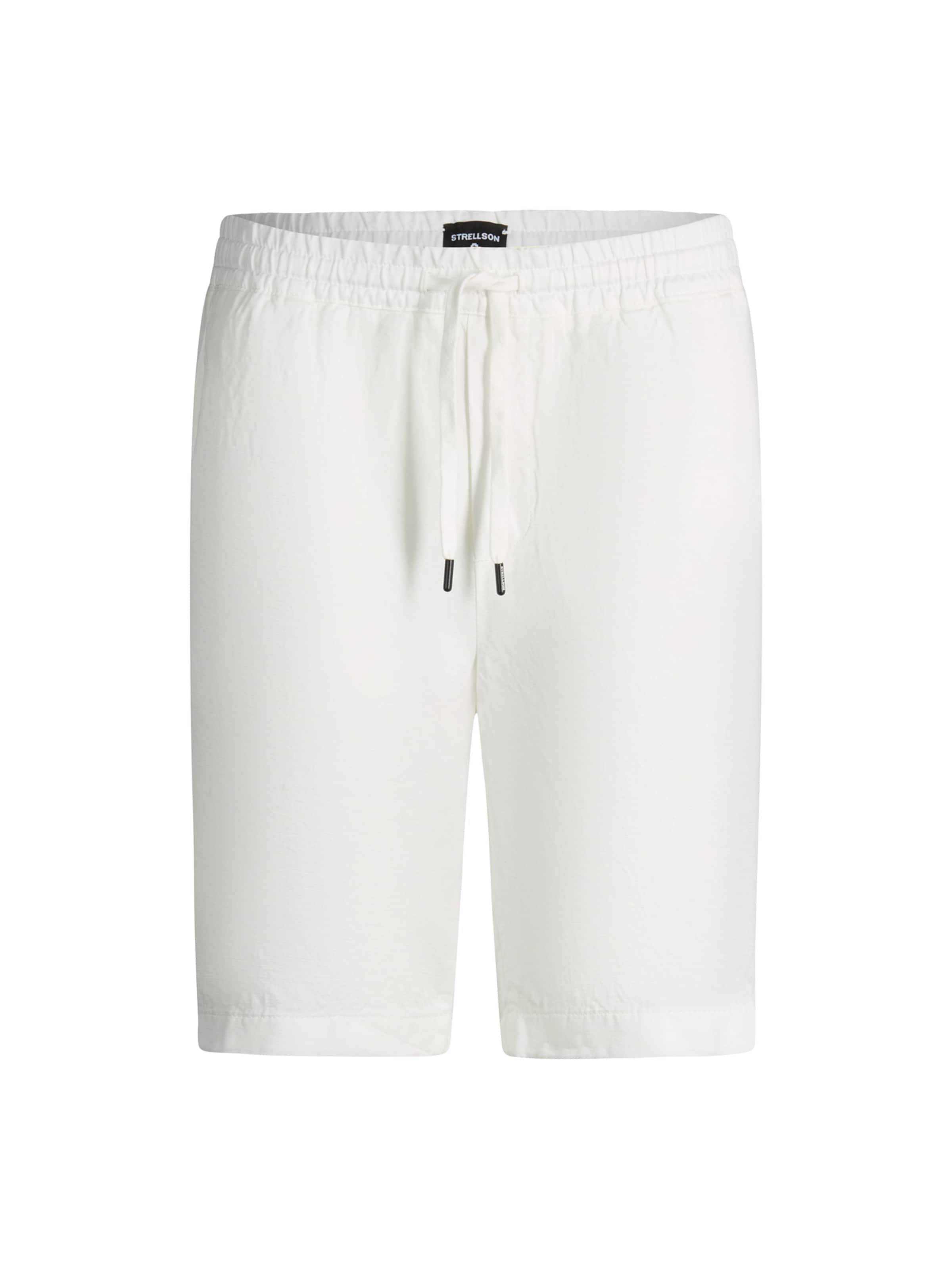 Regular Pantalon 'Kaji' STRELLSON en blanc : devant