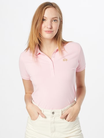 T-shirt La Martina en rose : devant