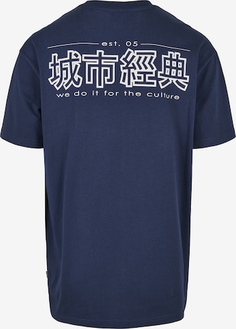 Urban Classics Shirt 'Chinese Symbol' in Blauw