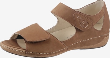 WALDLÄUFER Sandals in Brown: front