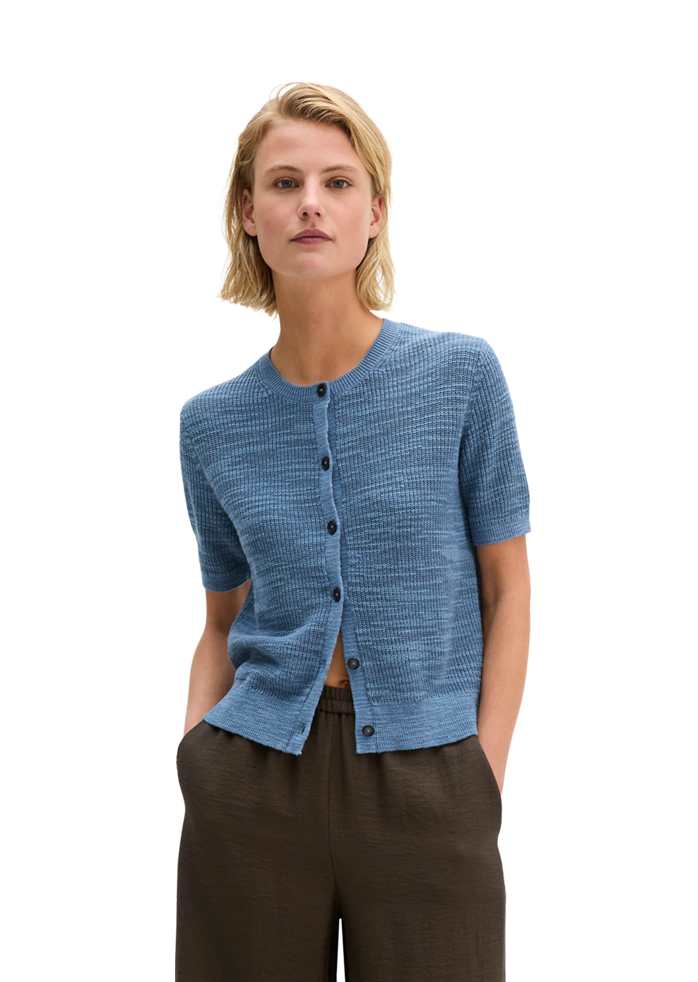 Cardigan Marc O'Polo en bleu : devant