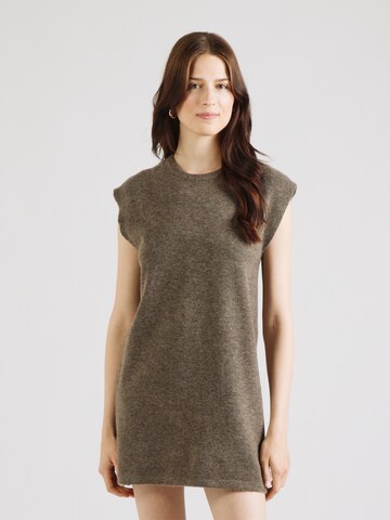 PIECES - Vestido de malha 'PCJIKO' em castanho: frente