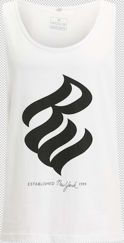 ROCAWEAR Футболка в Белый: спереди