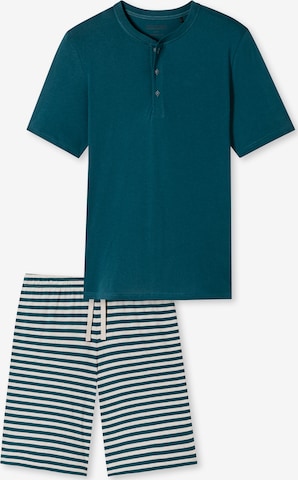 SCHIESSER Short Pajamas ' Casual Nightwear ' in Blue: front