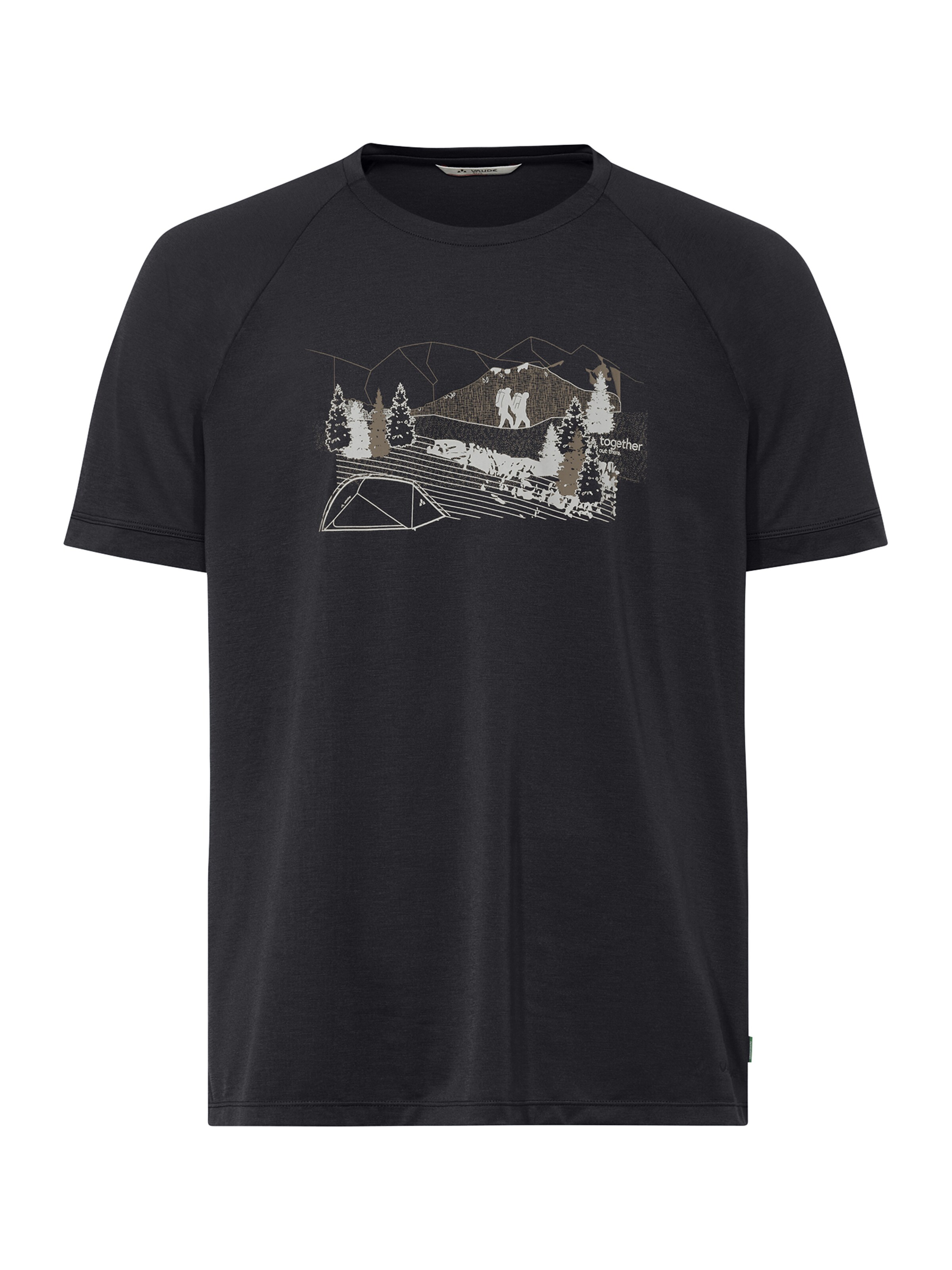 VAUDE Performance shirt 'Gleann II' in Black: front