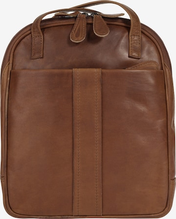 Sac à dos Cluty en marron : devant