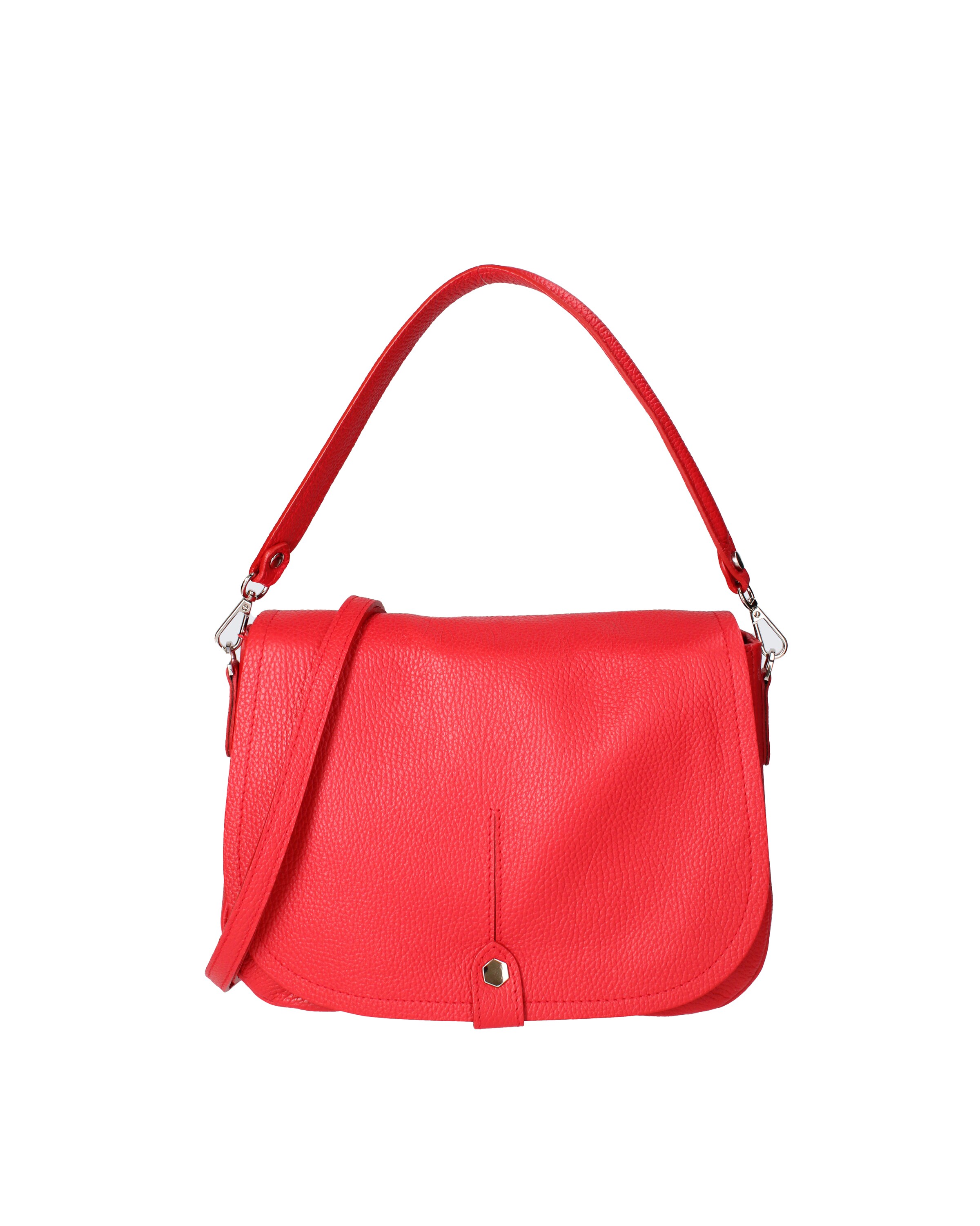 Sac bandoulière Viola Castellani en rouge : devant