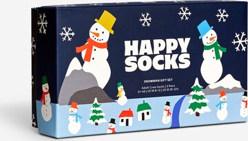 Happy Socks Nogavice 'Snowman' | modra barva