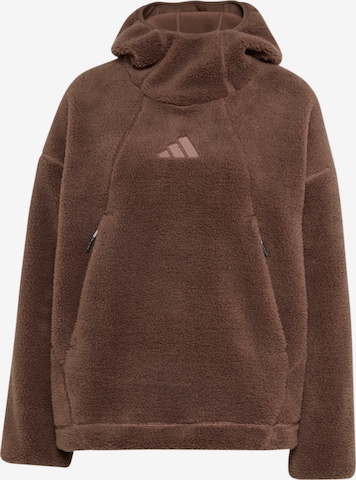 ADIDAS TERREX Sports sweater 'XPL PILE' in Brown: front