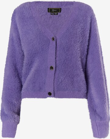 Cardigan faina en violet : devant