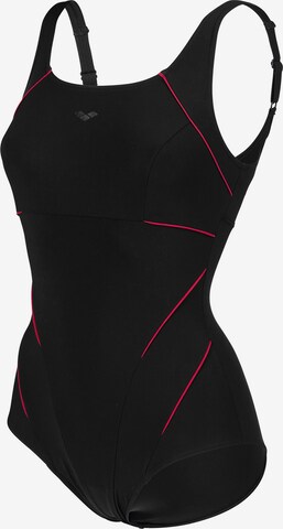 ARENA - Soutien Bustier Fato de banho modelador 'BODYLIFT JEWEL LOW C CUP' em preto