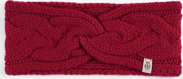 Roeckl Hoofdband ' Braided Cashmere ' in Rood: voorkant