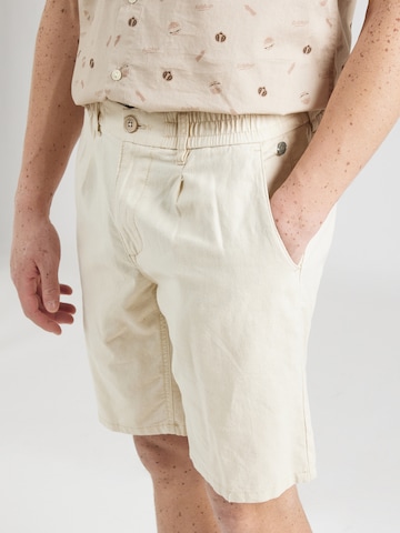 BLEND - regular Pantalón plisado en beige