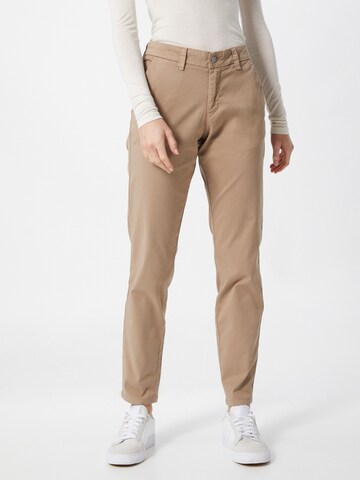 SELECTED FEMME Tapered Trousers 'Mіley' in Brown: front