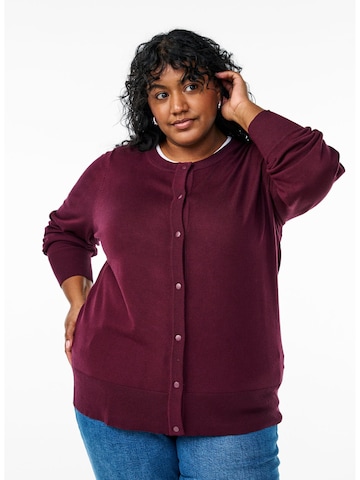 Zizzi Cardigan 'MCarrie' i rød: forside