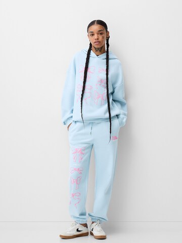 Bershka Tapered Hose in Blau