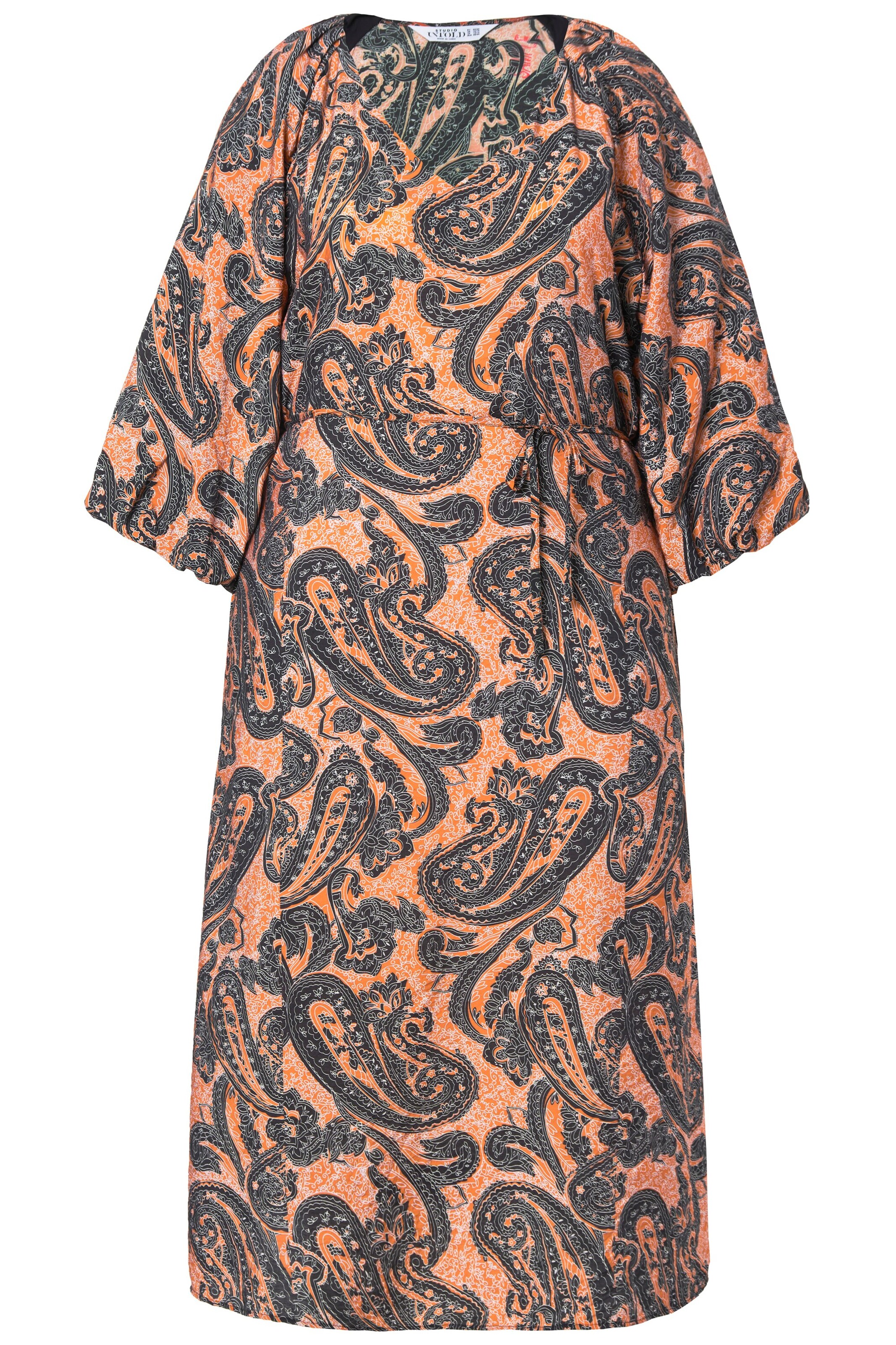 Studio Untold Jurk in Oranje: voorkant