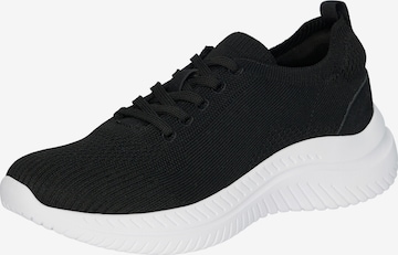 Elara Platform trainers in Black: front