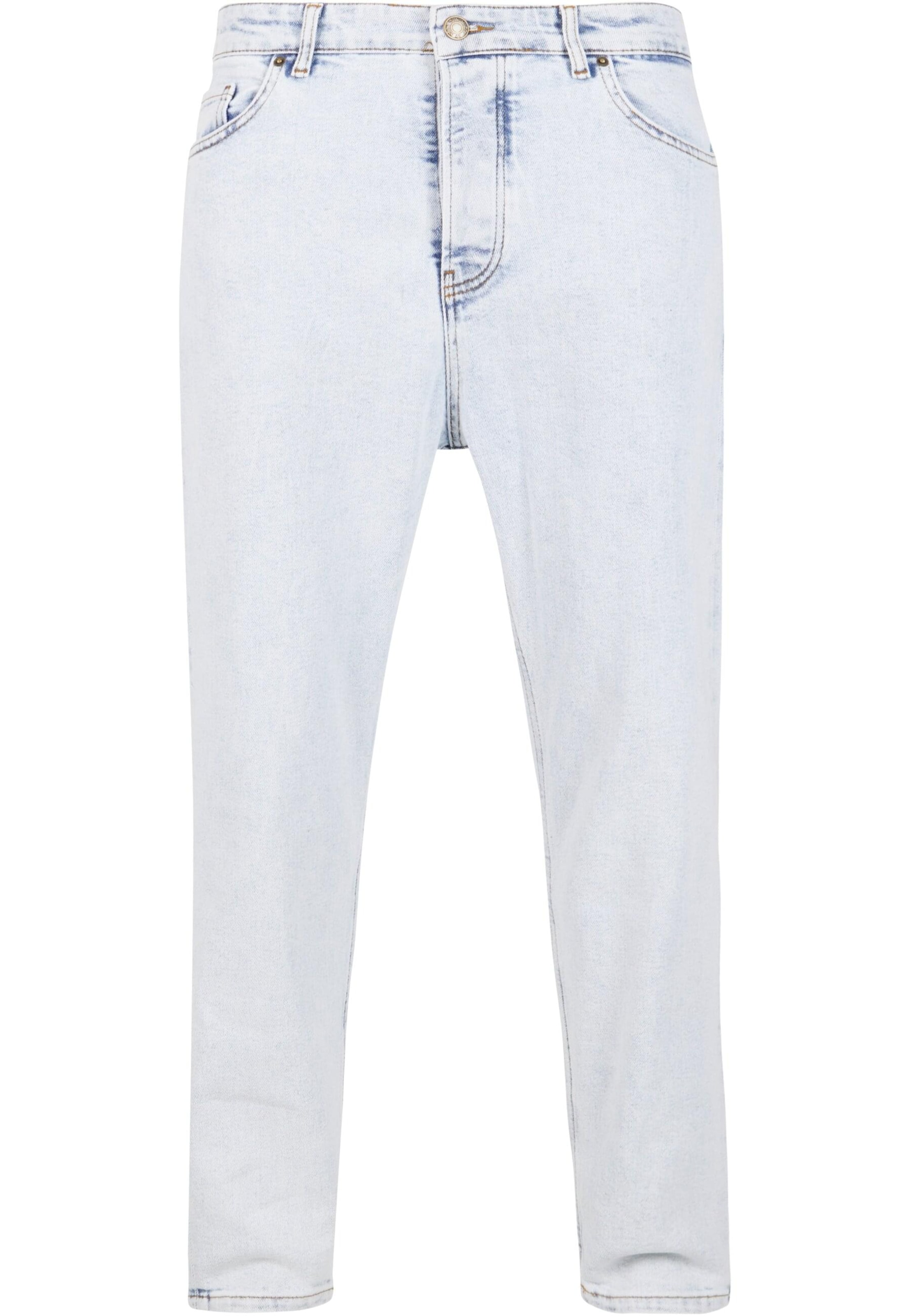 2Y Premium Tapered Jeans in Blauw: voorkant