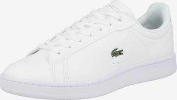 Sneaker de la LACOSTE pe alb: față